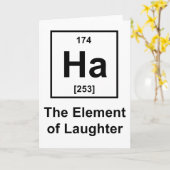 Ha, het element van de lachen kaart (Gele Bloem)