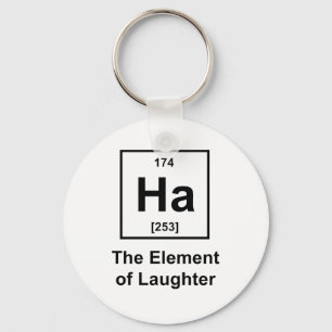 Ha, het element van de lachen sleutelhanger