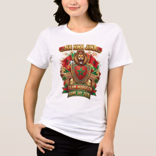 🇲🇦 HA HNA JINA Team Marokko Wedstrijd Dag 2026  Tri-Blend Shirt