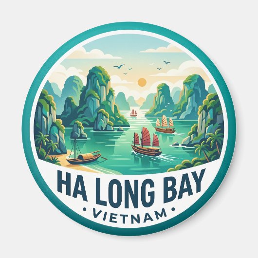 Ha Long-baai Vietnam Magneet (Voorkant)