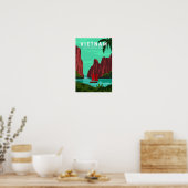 Ha Long Bay Vietnam Reis  Art Poster (Keuken)