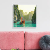 Ha Long Bay Vietnam Reizen Canvas Afdruk (Insitu (Woonkamer))