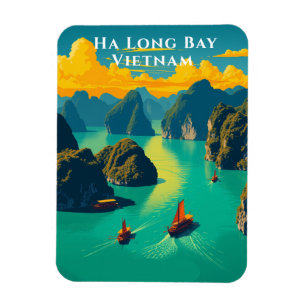 Ha Long Bay Vietnam Schilderachtig reizen Magneet