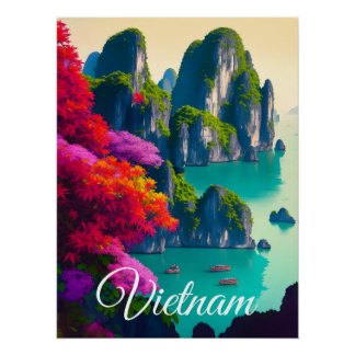 Ha Long Bay Vietnam Travel Poster Perfect Poster