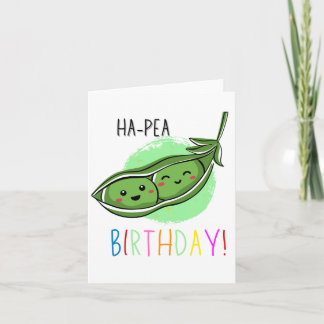 Ha-Pea Puns Verjaardag Kaart