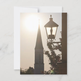 HAAGER KIRCHTURM VON FREITREPPE MIT LATERNE BRIEFKAART