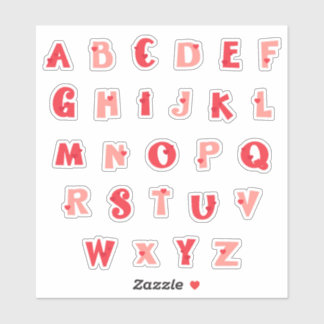 Haagsteeg Onderkast Alfabet Stickers | Knuffelige