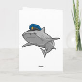 Haai als politieagent Politie Kaart (Achterkant)