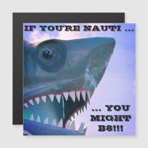 HAAI CRUISE DEURMAGNEET MAGNETISCHE UITNODIGING