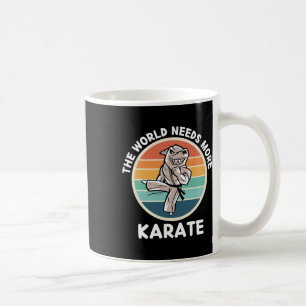  haai De wereld heeft meer karate retro ka nodig Koffiemok
