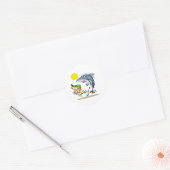 Haai die een jongen achtervolgt Stickers
