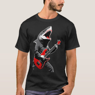 Haai die gitaar speelt t-shirt