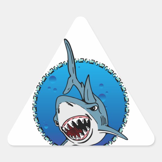 HAAI! DRIEHOEK STICKER (Voorkant)