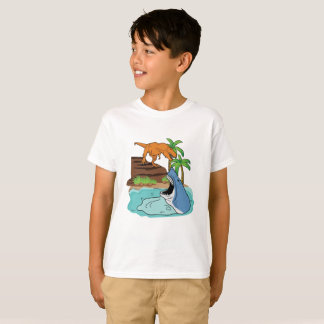haai en dinosaurus voor jongens t-shirt