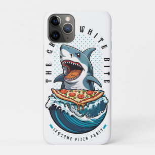 haai eten pizza   De grote witte beet Jawsome iPhone 11 Pro Hoesje
