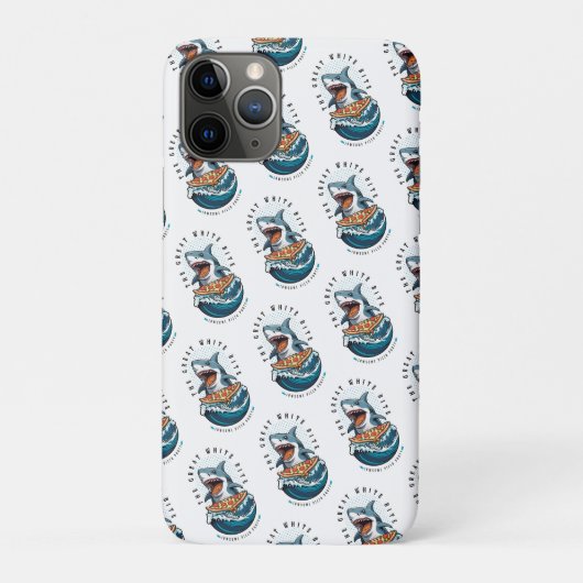 haai eten pizza | De grote witte beet Jawsome Case-Mate iPhone Case (Achterkant)