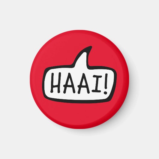 HAAI! Hallo, Hallo, informele groet in het Afrikaa Magneet (Voorkant)