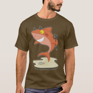 Haai Halloween Duivel T-shirt