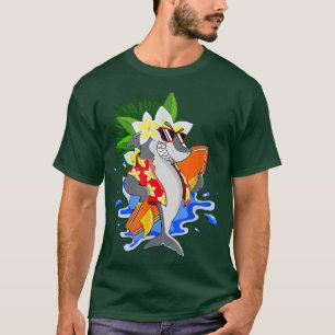 Haai Hawaï Grappige Aloha Hawaï Strand Zomer Vak T-shirt