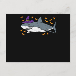 Haai Heks Grappig Dier Halloween Uitnodiging Briefkaart