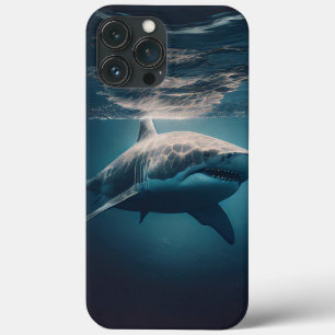 haai in het zee iPhone 13 pro max hoesje
