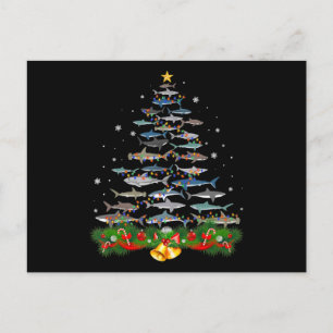 Haai Kerstboom Haaienliefhebbers Cadeaus Aankondigingskaart