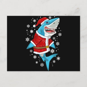 Haai Kerstcadeau Kerstman Cadeaus Feestdagenkaart