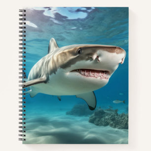 Haai Marine Dier Blue Ocean Deep Zee Notitieboek