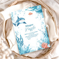 Haai onder het Zee Ocean Animals Diapper Raffle