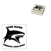  haai 	rubberstempel (Gestempeld)