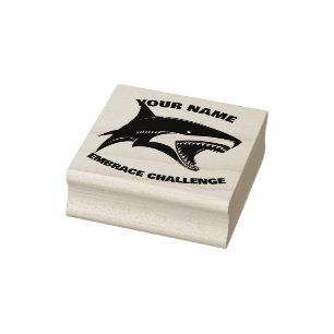 haai rubberstempel