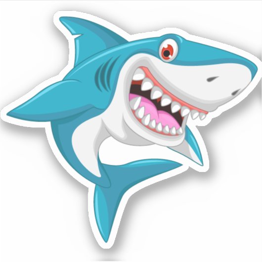 haai Sticker (Voorkant)