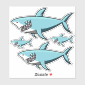Haai stickers (Vel)