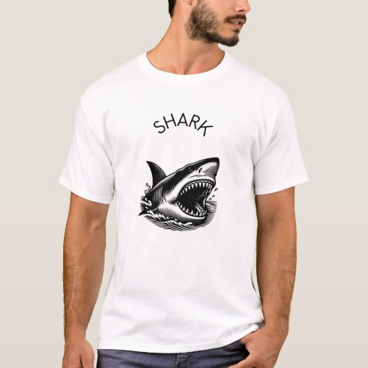 haai t-shirt (Voorkant)