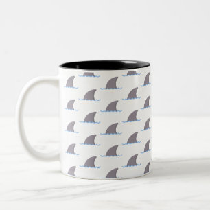 haai tweekleurige koffiemok