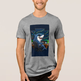Haai van Wall Street. Tri-Blend Shirt