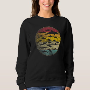 Haai Vis Oceaan Retro Style Idee Trui