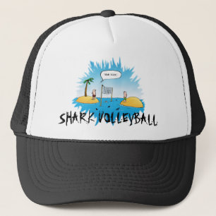 Haai Volleybal Grappige Cartoon Trucker Pet