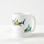 haai , wilde dieren koffiemok (Voorkant rechts)