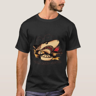 Haai Zeelieden Graf Amerikaanse traditionele zeile T-shirt