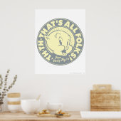 Haaie TH-TH-DAT IS ALLE FOLKS! Poster (Keuken)