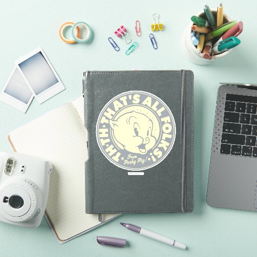 Haaie TH-TH-DAT IS ALLE FOLKS! Sticker (iPad Cover)