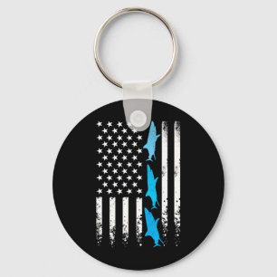 Haaien 4 juli Amerikaanse Flag Boys Kinder Mannen Sleutelhanger