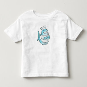 Haaien als Chef met kookplatform Kinder Shirts