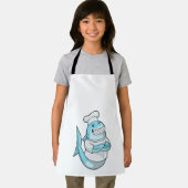 Haaien als Chef met kookplatform Schort (Insitu)