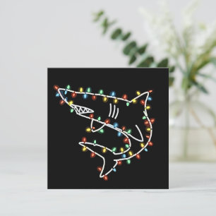 Haaien Boom Kerstmis Kerstmis Huisdier Dier Haaien Feestdagenkaart