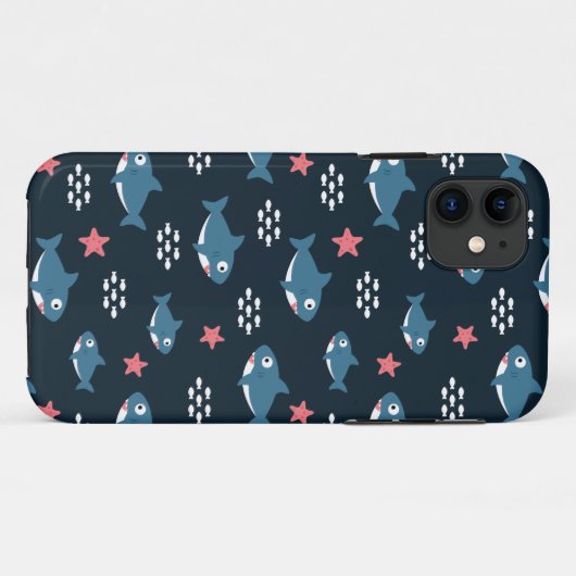 Haaien Case-Mate iPhone Case (Achterkant (horizontaal))