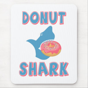 Haaien die een donut eten muismat