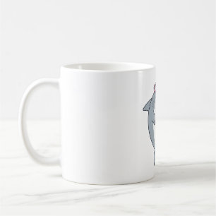 Haaien Duimen Omhoog, Fin-Tastic Dad Shark Pun Koffiemok