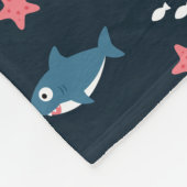 Haaien Fleece Deken (Hoek)